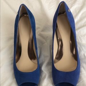 Calvin Klein Blue Suede Shoes